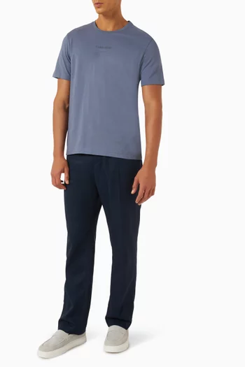 Raised Editorial Logo T-shirt in Cotton