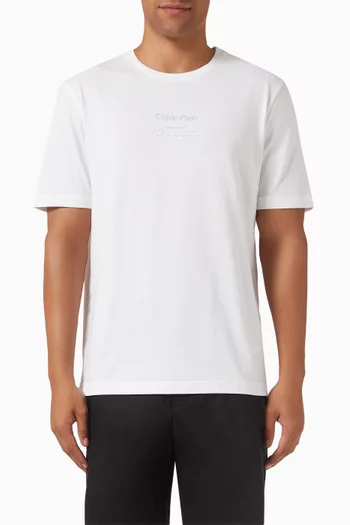 Raised Editorial Logo T-Shirt in Cotton