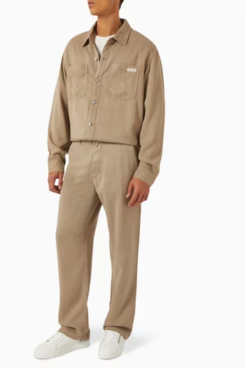 Overshirt in Cotton Twill