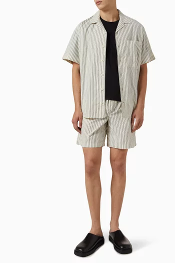 Pull-on Shorts in Cotton Poplin