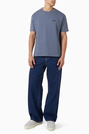 Logo Label T-shirt in Cotton