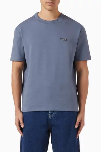 Logo Label T-shirt in Cotton