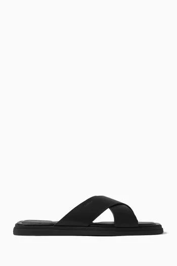 Criss Cross Sandals in Leather