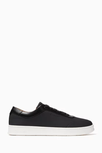 Low-top Lace-up Oxford Sneakers in Leather