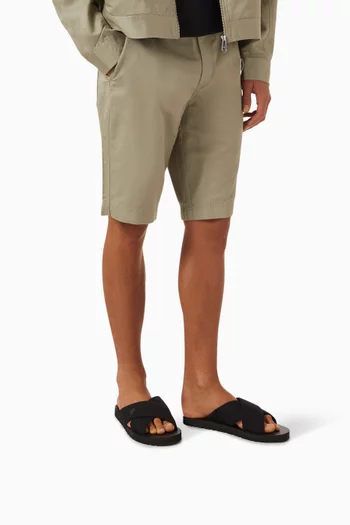 Cross Sandals in Canvas