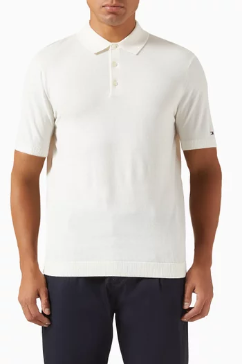 Smart Casual Polo Shirt in Cotton-blend