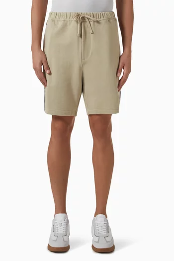 Global Stripe Sweatshorts in Cotton