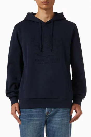 Embossed Icon Graphic Hoodie