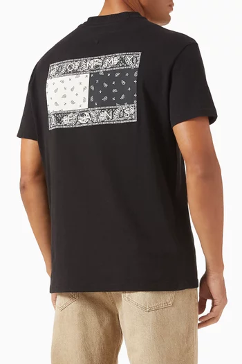 Paisley Flag T-shirt in Cotton