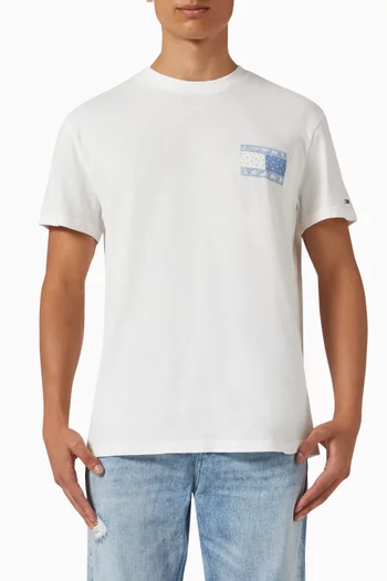 Paisley Flag T-shirt in Cotton