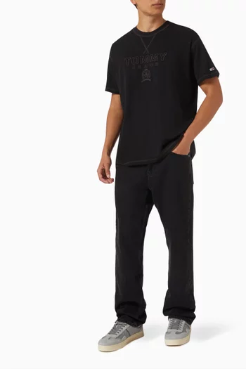 Tonal Crest T-shirt in Cotton