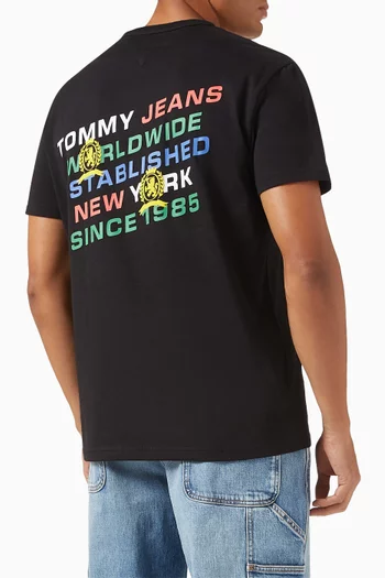 Back Graphic Logo T-Shirt in Cotton