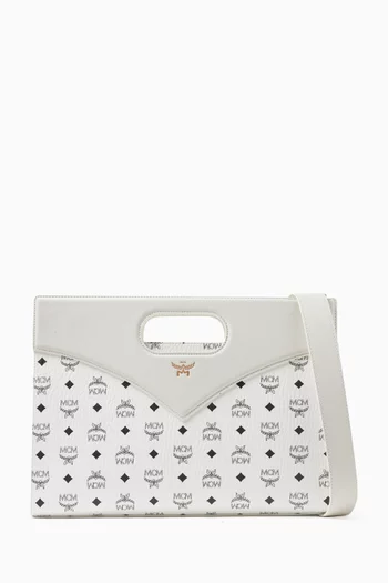Diamond Crossbody Bag in Visetos Canvas