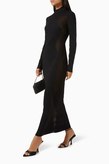 Miracle Knit Maxi Dress in Viscose Blend