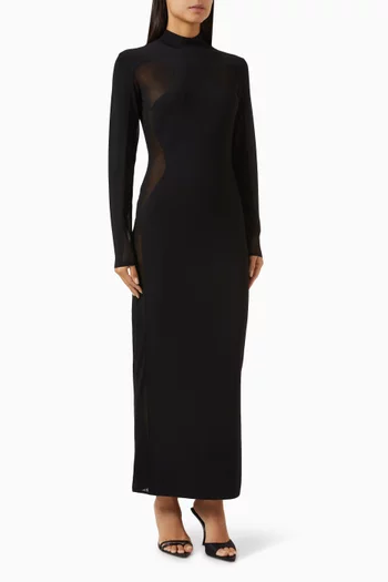 Miracle Knit Maxi Dress in Viscose Blend