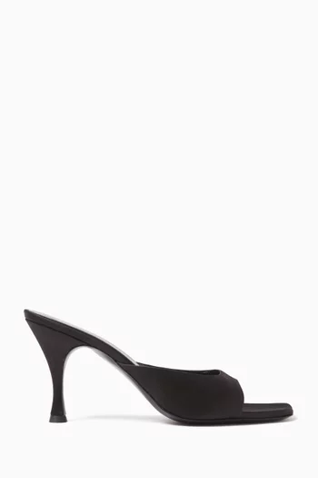 Sleek 90 Mules in Satin
