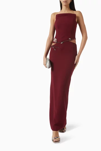 The Unlock Crystal-trim Gown