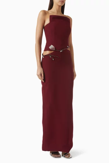 The Unlock Crystal-trim Gown