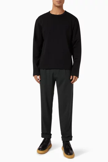Relaxed Cotton-Jersey Long-Sleeved T-Shirt