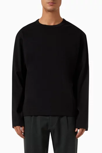 Relaxed Cotton-Jersey Long-Sleeved T-Shirt