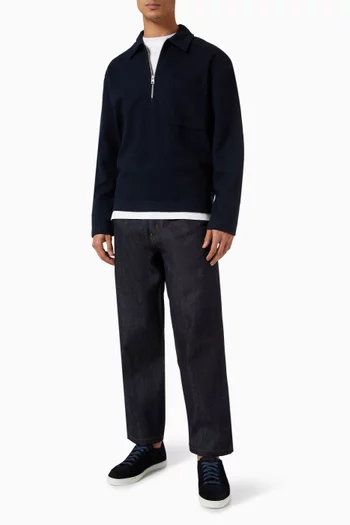 Half-Zip Wool-Blend Jumper