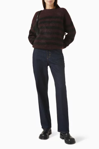 High-Rise Straight-Leg Jeans