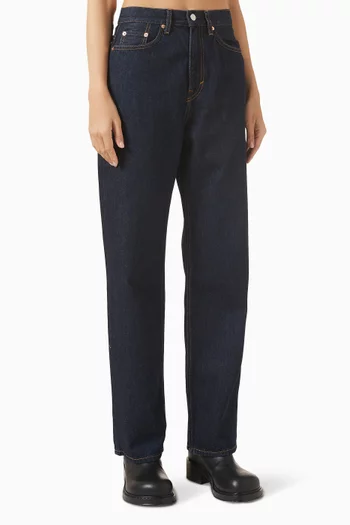High-Rise Straight-Leg Jeans