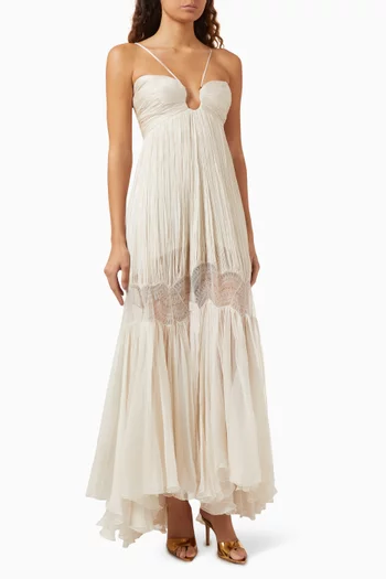 Jara Lace-up Maxi Dress