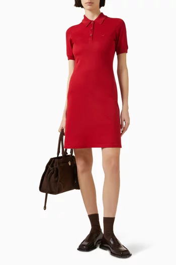 Polo Mini Dress in Cotton-piqué