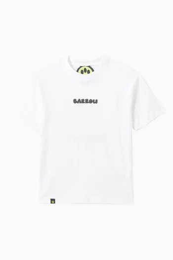 Graphic-print Crew Neck T-shirt in Cotton