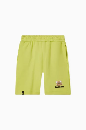 Graphic-print Sweatshorts in Cotton