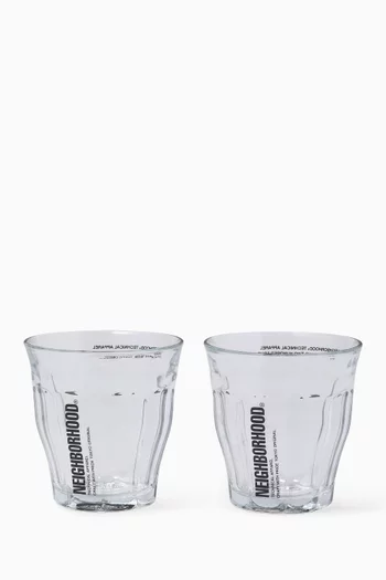 Logo Duralex Glasses, Set of 2