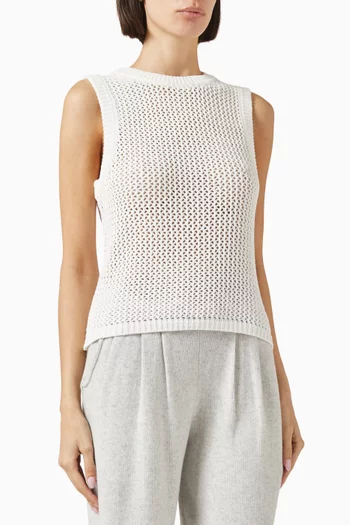 Estelle Crochet Tank Top in Cotton