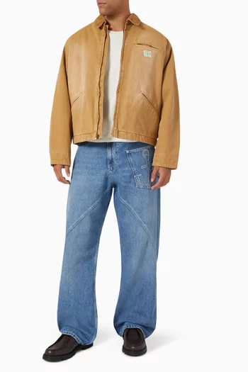 Wordmark Work Jacket in Cotton Canvas
