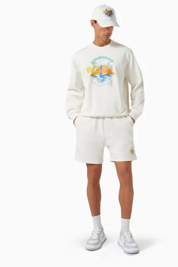 Oasis-print Sweat Shorts