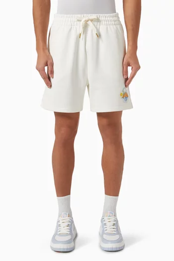 Oasis-print Sweat Shorts