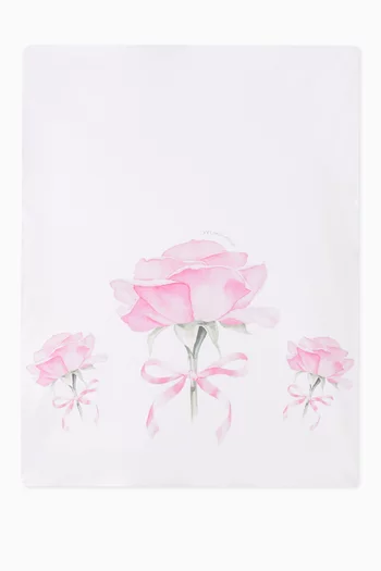 Rose Blanket in Cotton