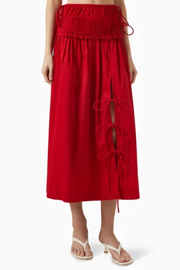 Charlotte Midi Skirt in Organic Cotton
