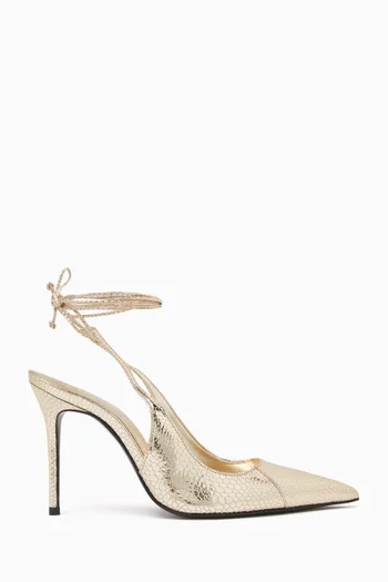 Lace-up 100 Pumps in Leather