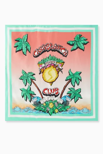 وشاح كبير بنقشة حرير