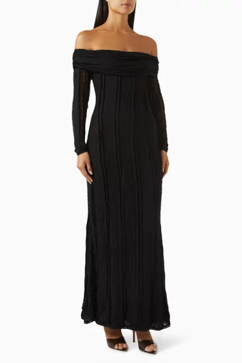 Minerva Off-shoulder Maxi Dress