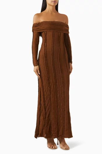 Minerva Off-shoulder Maxi Dress