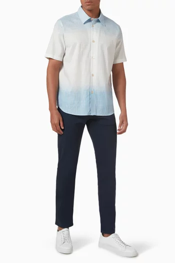 Gradient-print Shirt in Organic Cotton