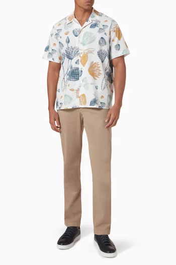 Half Tone Floral Shirt in Cotton