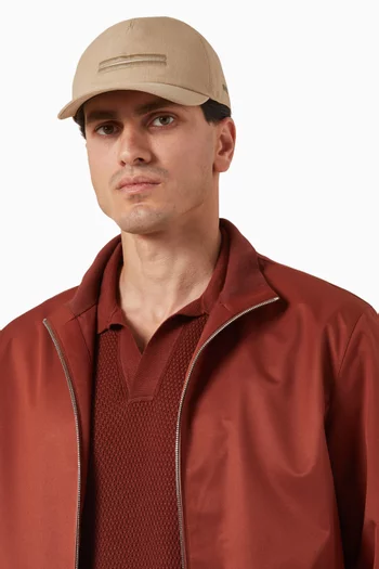 Oasi Lino Baseball Cap in Linen