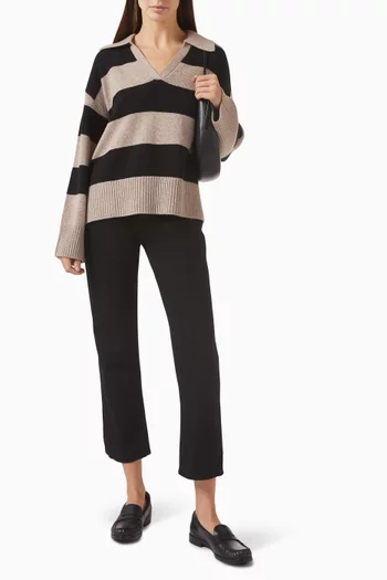 Sawyer Oversized Polo Shirt in Cashmere