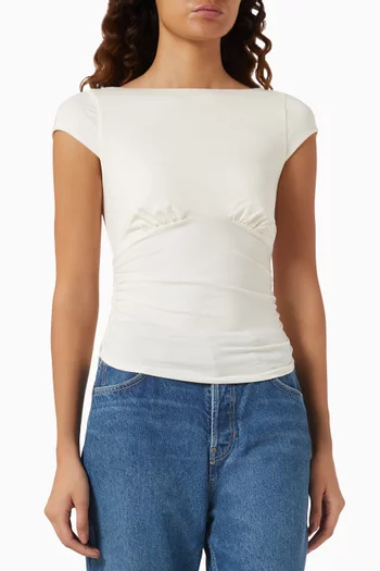 Madelyn Knit Top in Stretch Jersey