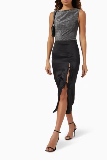 Dusk Knit Top in Stretch Cotton-blend