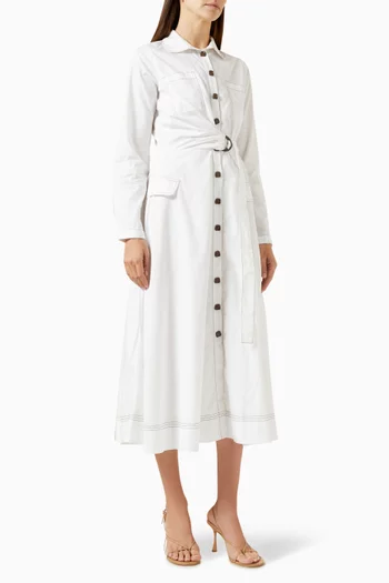 Camille Belted Midi Dress