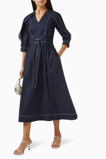 Logan Belted Midi Dress